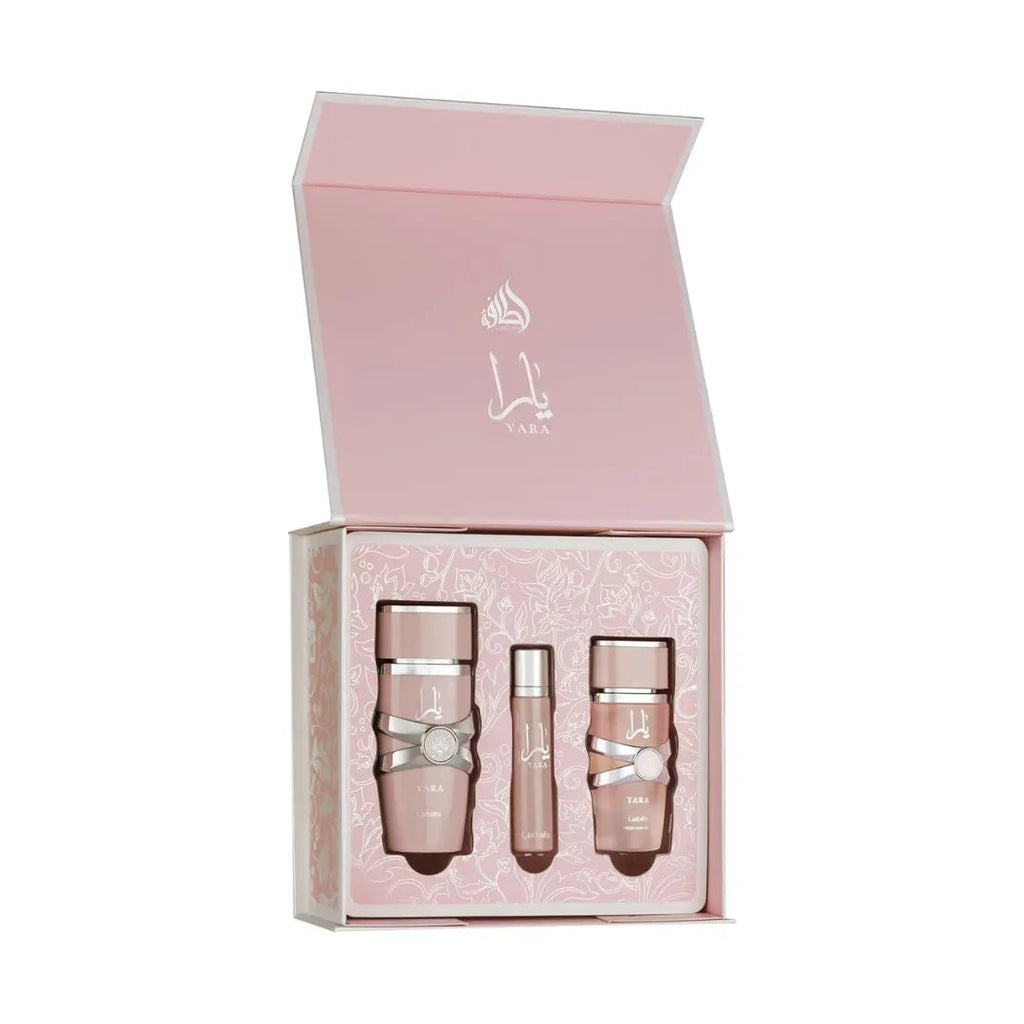 Yara Pink 3 Piece Gift Set for Women Lattafa