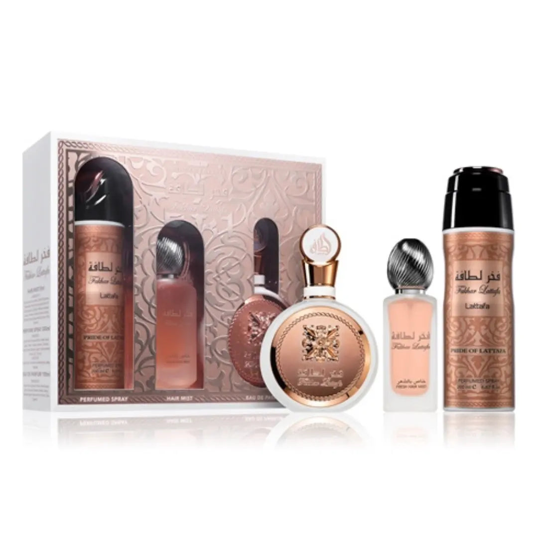 Fakhar Rose 3 Piece Gift Set for Women Lattafa