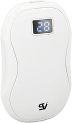 Rechargeable Electric Hand Warmer & Power Bank, 3-Gear Heat, Digital Display, Type-C Fast Charge, 13-Hour Battery, Pocket-Sized, ABS Plastic