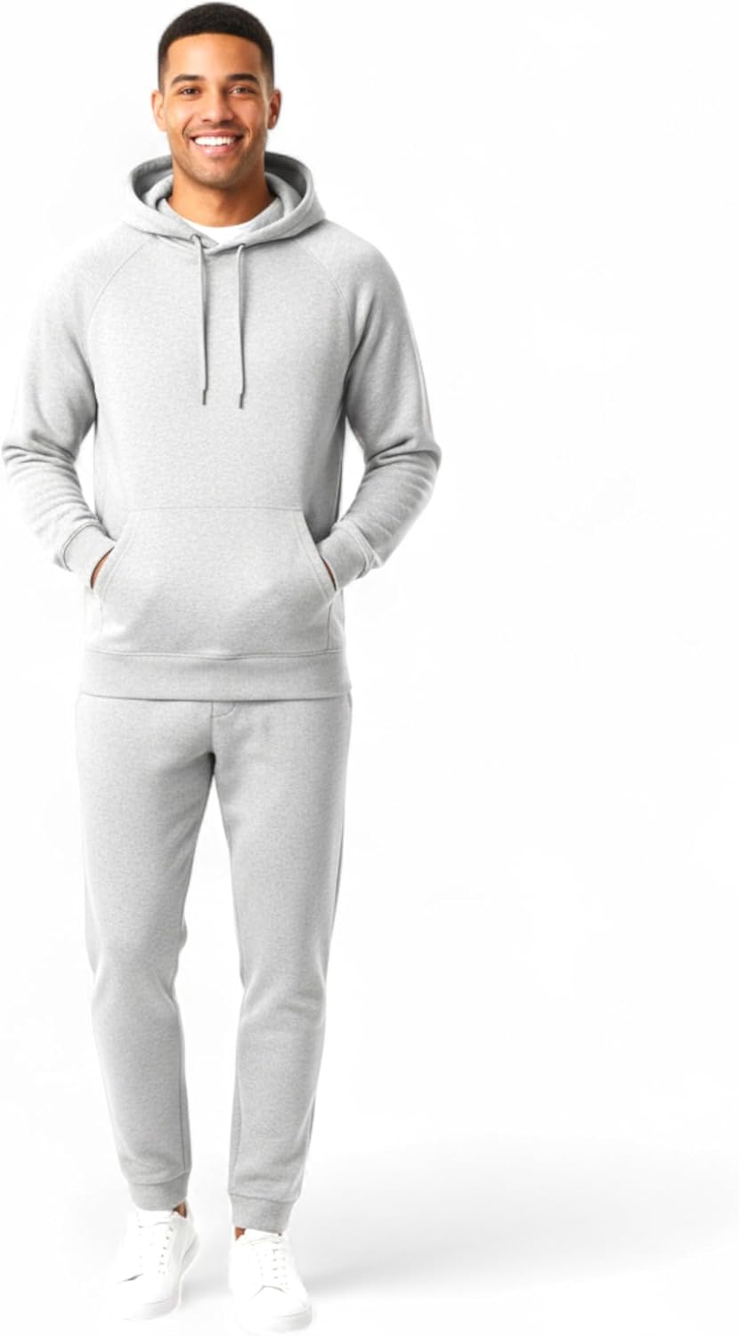 Athletic Addition Men's Matching Tracksuit Set | Hoodie & Joggers 2-Piece Outfit