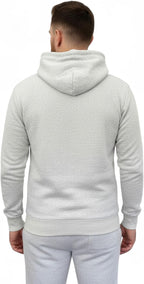 Men's Classic Grey Pullover Hoodie | Cotton Blend Fleece Sweatshirt with Kangaroo Pocket