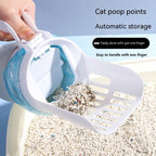 Upgrade Widen Cat Litter Shovel Scoop With Refill Bags Large Cat Litter Box Self Cleaning Cat Waste Bin System Pet Supplies Pet Products