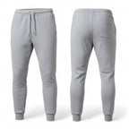 Men's Tapered Black Jogger Pants | Performance Fleece Track Bottoms with Cuffed Ankle