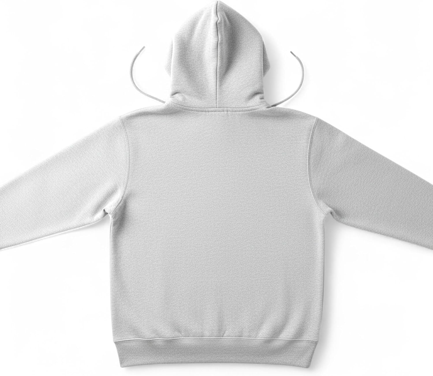 Men's Classic Grey Pullover Hoodie | Cotton Blend Fleece Sweatshirt with Kangaroo Pocket