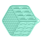 Pet feeding device dog lick pad