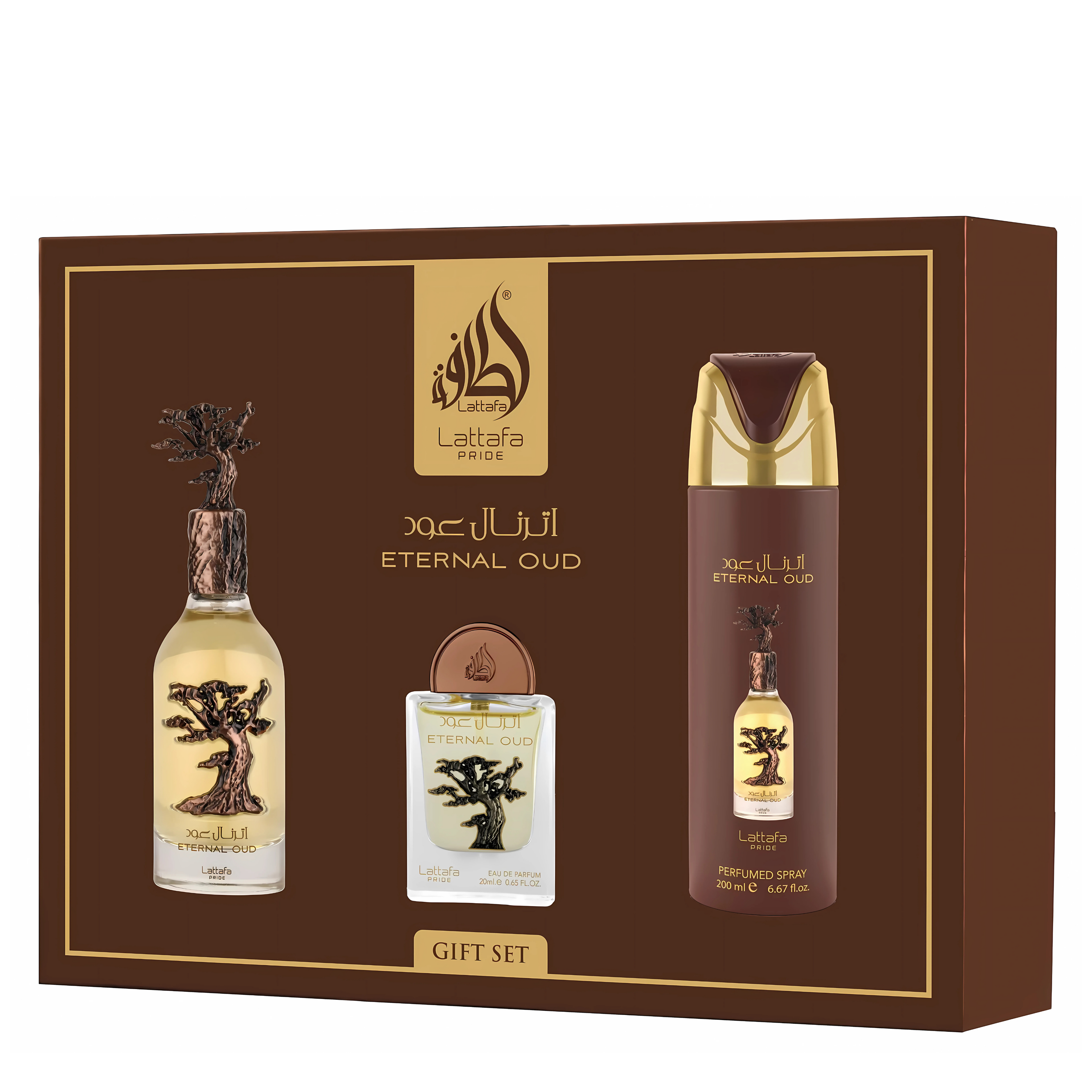 Eternal Oud Gift Set 3 Piece Lattafa Pride