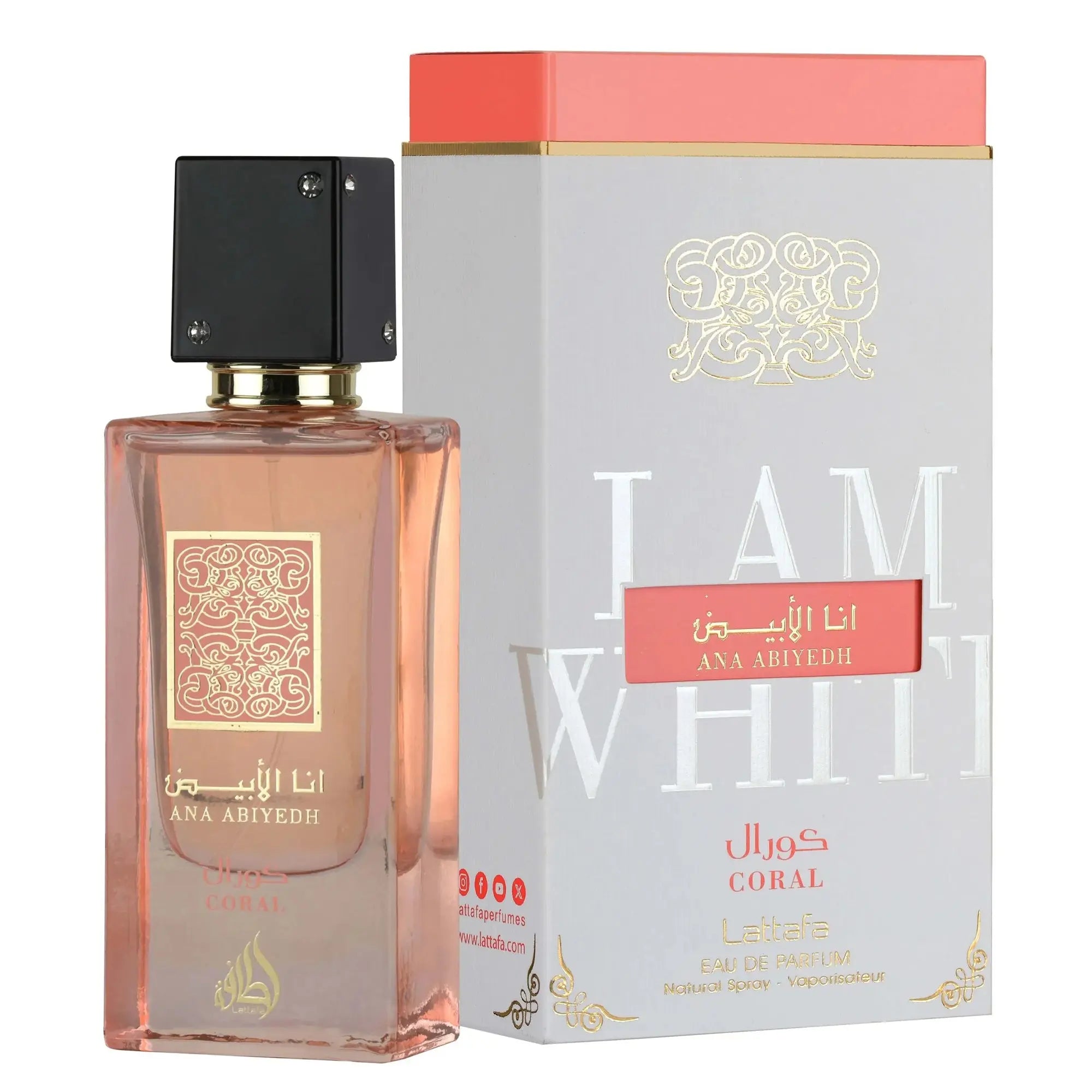 Ana Abiyedh Coral Perfume 60ml EDP Lattafa