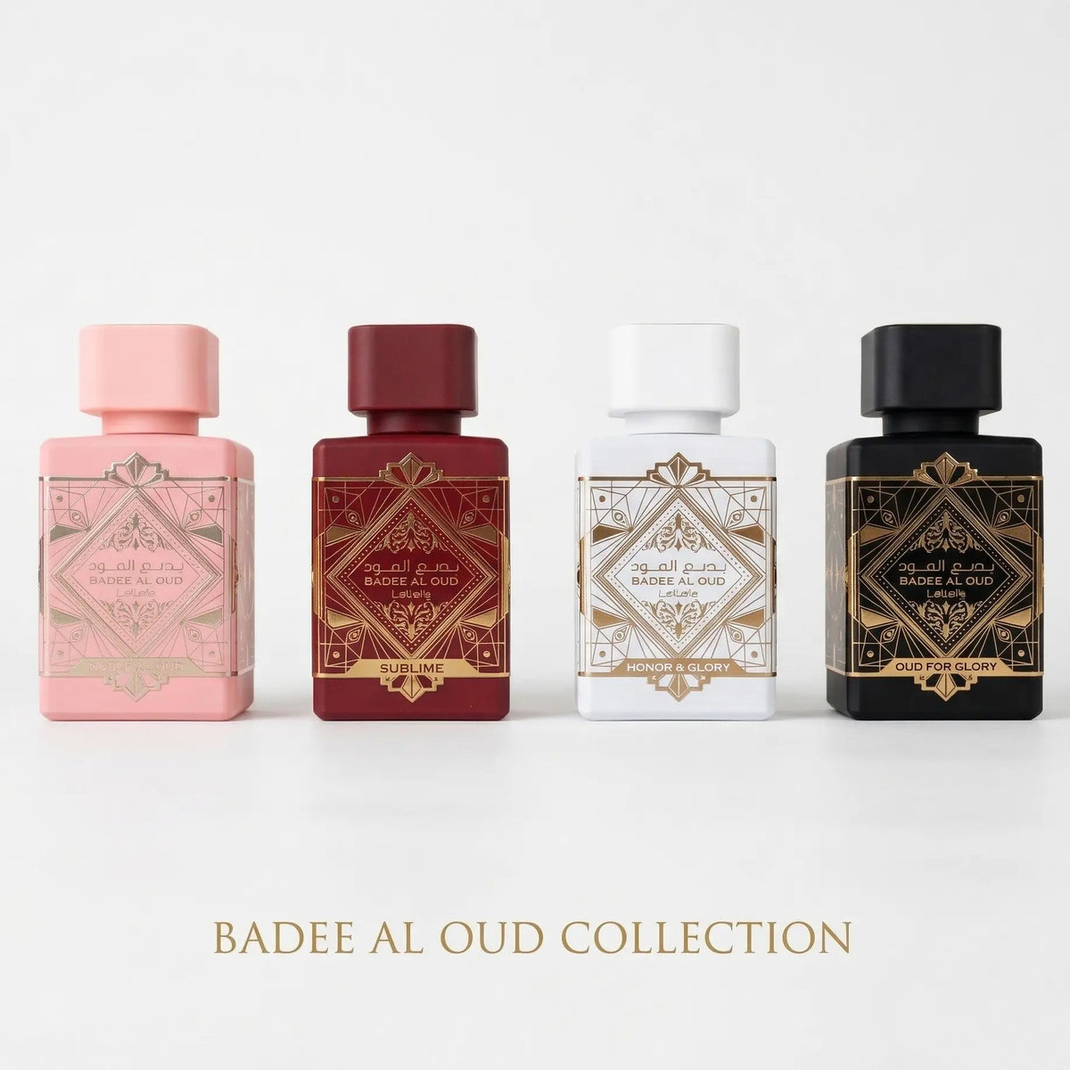 Badee Al Oud Perfume Set of 4 Collection 25ml EDP Lattafa