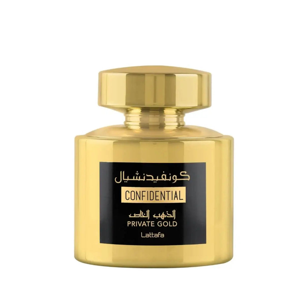 Lattafa Confidential Private Gold Perfume 100ml EDP For Men's and Women's