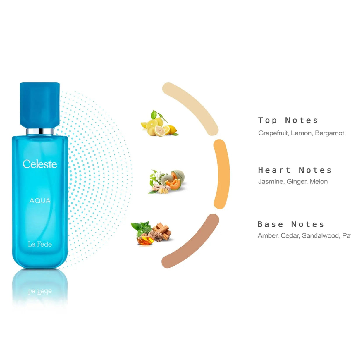 La Fede Celeste Aqua Perfume 100ml EDP Khadlaj