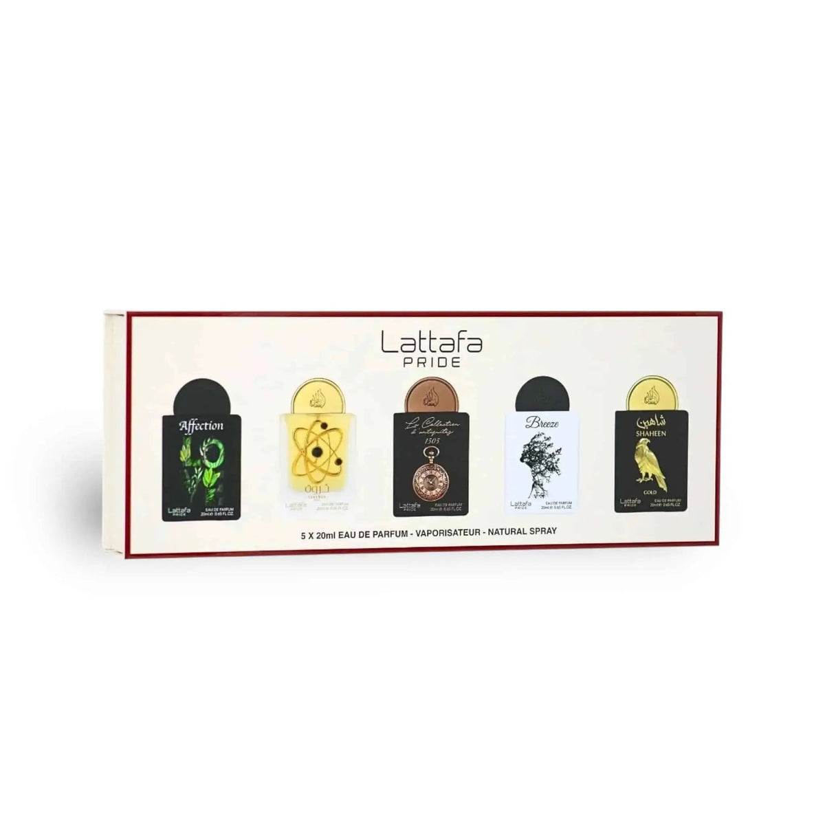Lattafa Pride Affection Eau de Parfum Gift Set Collection (5 x 20ml)