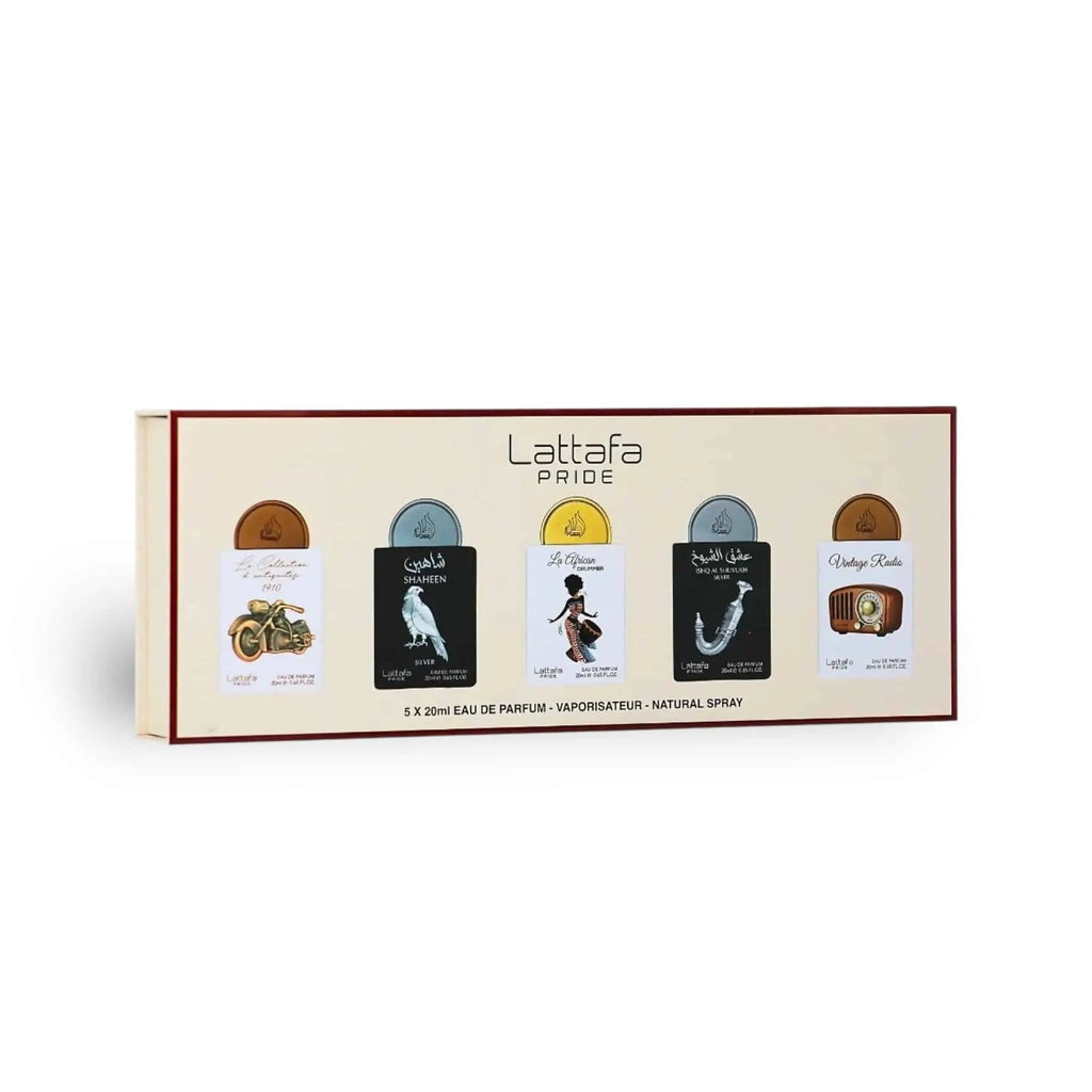 Lattafa Pride La Collection Eau de Parfum Gift Set Collection (5 x 20ml)