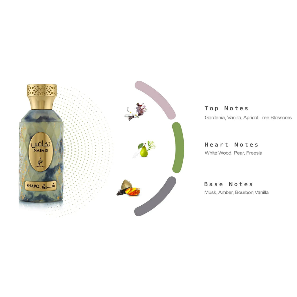 Nafais Sharq Perfume 100ml EDP Khadlaj