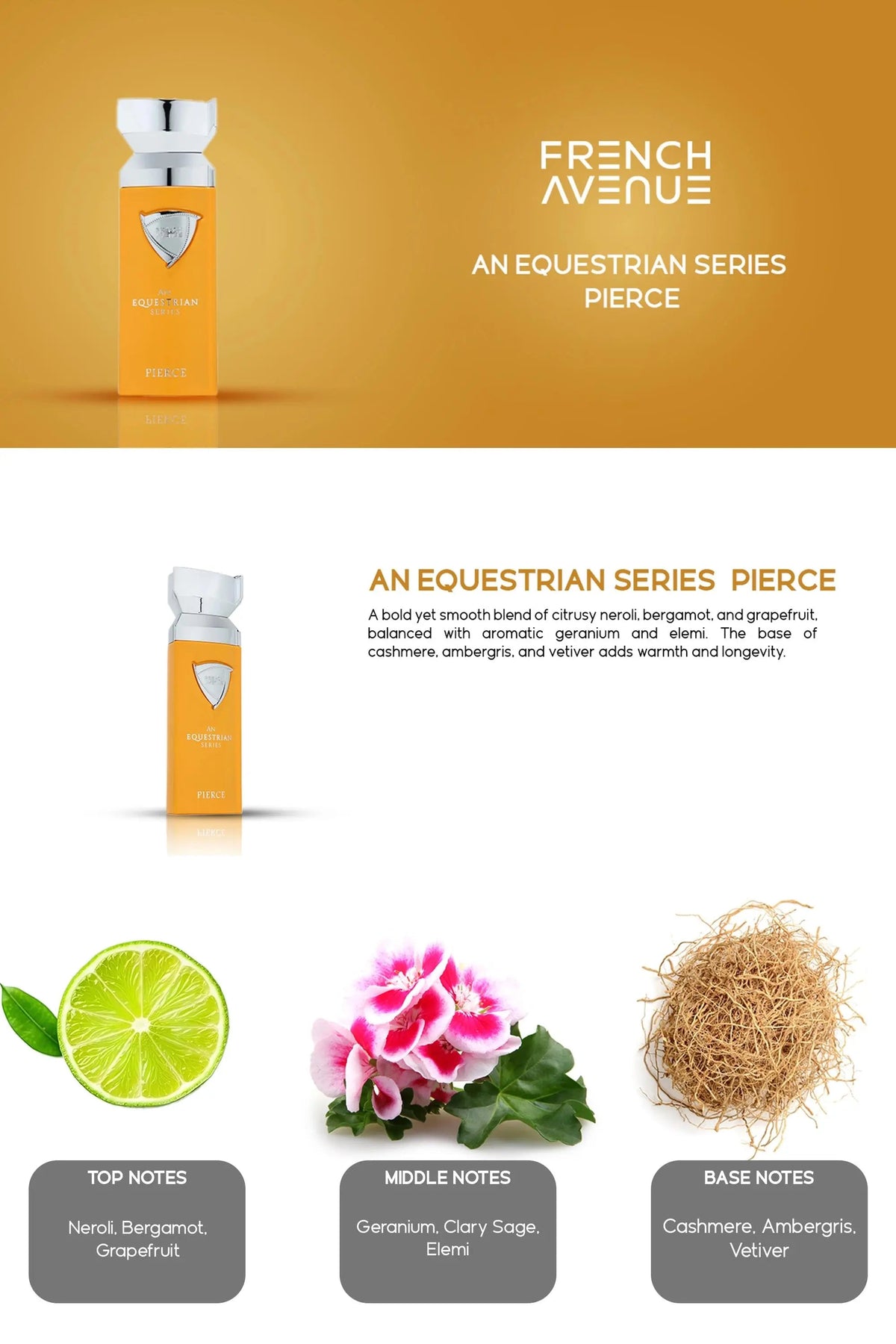 Pierce Equestrian Series Perfume 100ml EDP French Avenue