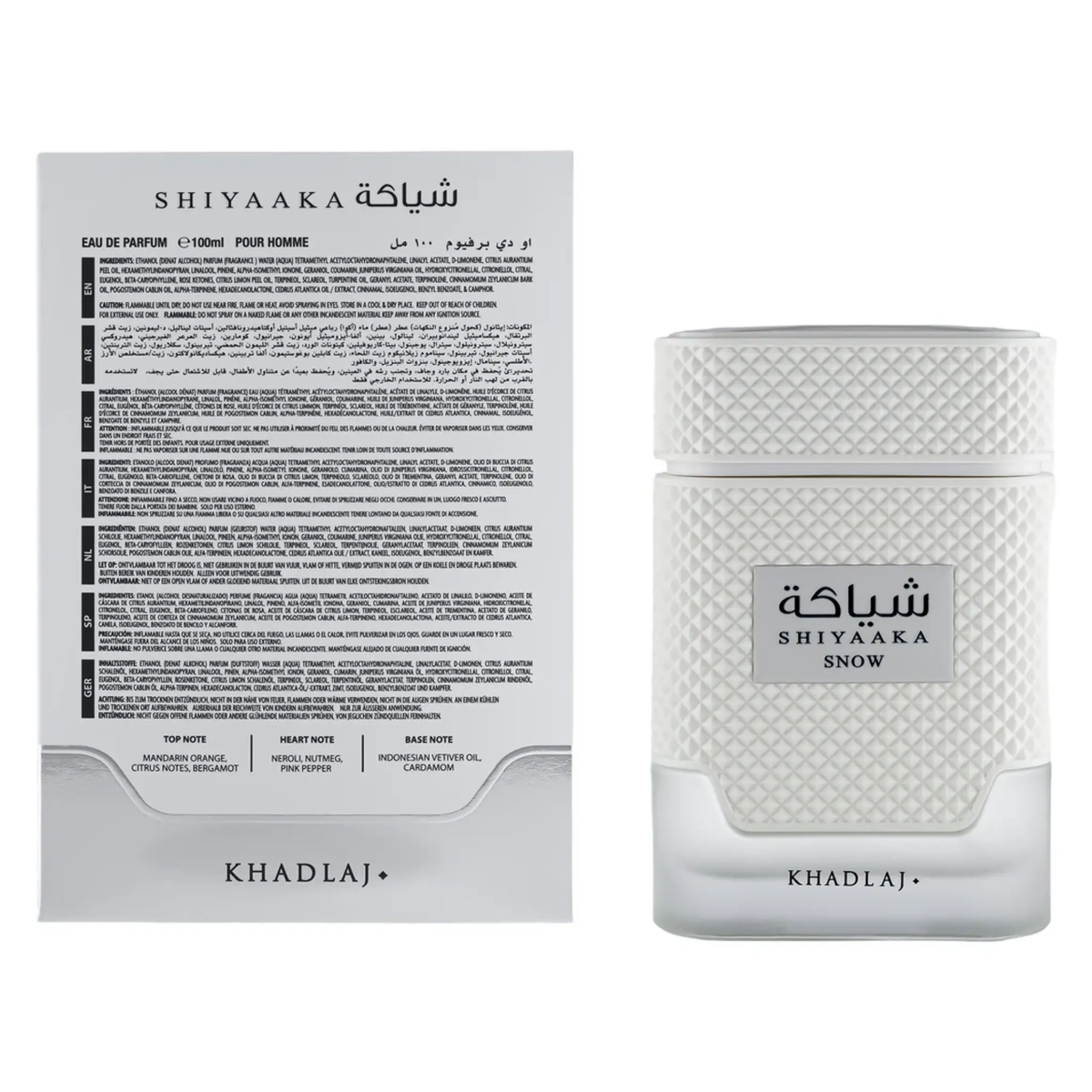 Shiyaaka Snow Perfume 100ml EDP Khadlaj
