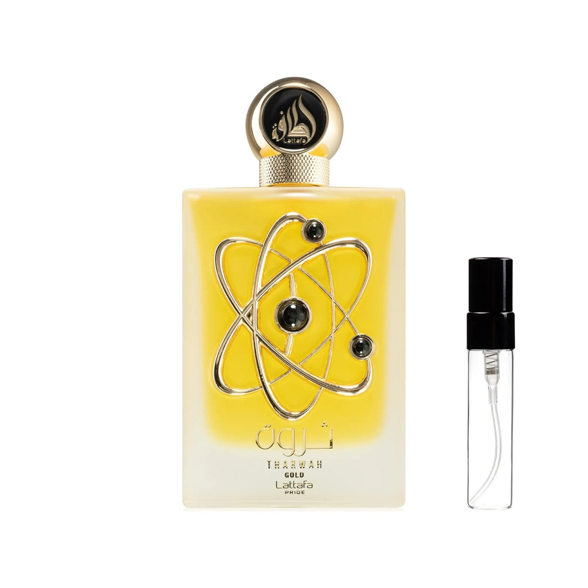 Tharwah Gold Perfume Sample 2ml EDP Lattafa Pride