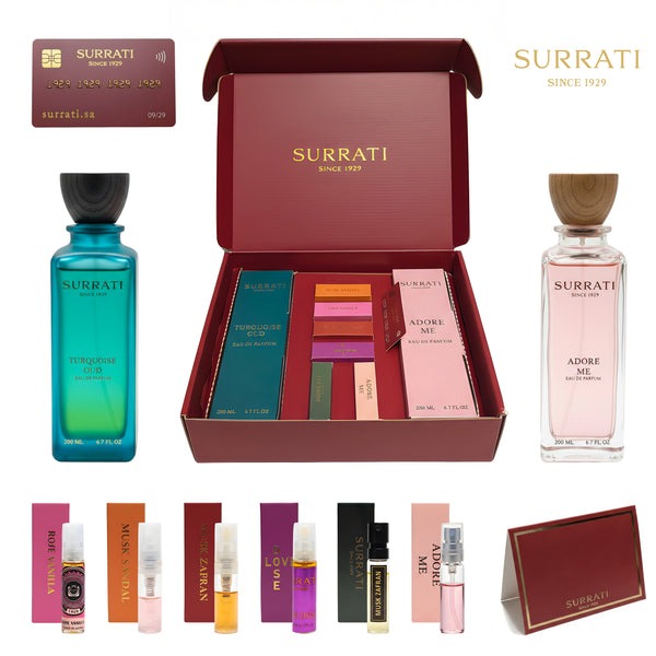 Turquoise Oud & Adore Me Gift Set 200ml x 2 Surrati