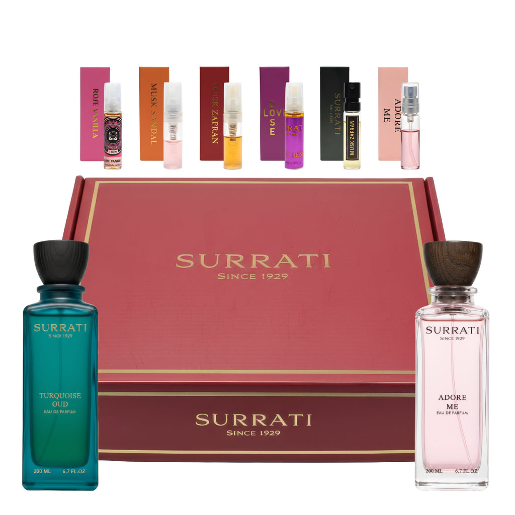 Turquoise Oud & Adore Me Gift Set 200ml x 2 Surrati