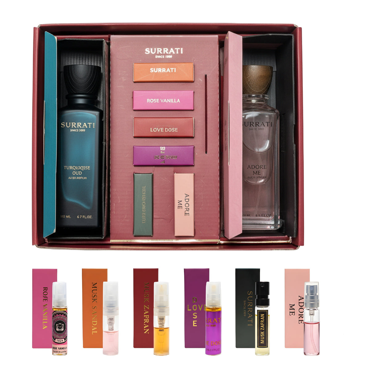 Turquoise Oud & Adore Me Gift Set 200ml x 2 Surrati