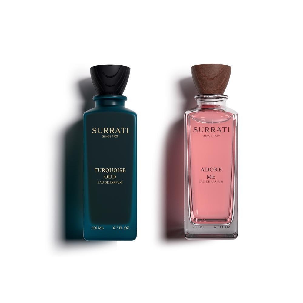 Turquoise Oud & Adore Me Gift Set 200ml x 2 Surrati