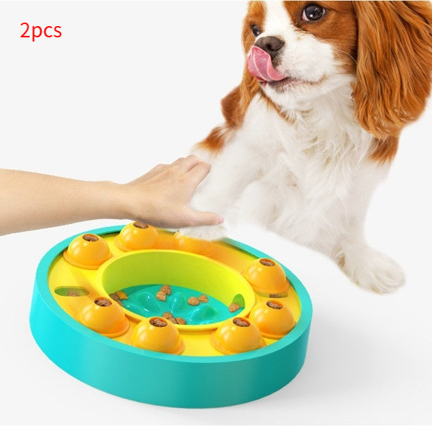 Dog Pets Puzzle Toys Slow Feeder Interactive Increase Puppy IQ Food Dispenser Slowly Eating NonSlip Bowl Pet Dogs Training Game Pet Supplies