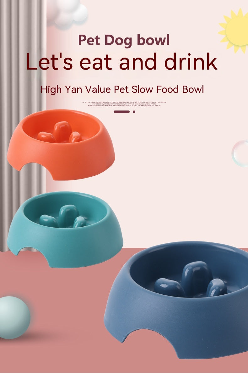Pet Dog Slow Food Bowl Feeder