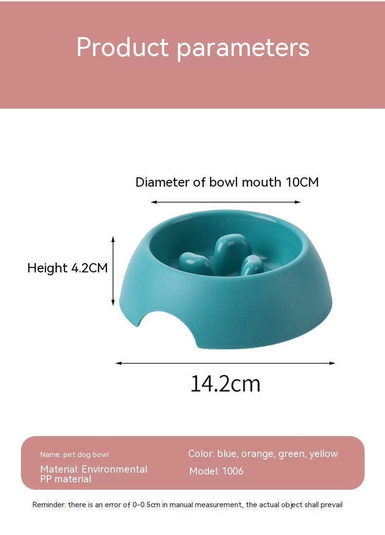 Pet Dog Slow Food Bowl Feeder