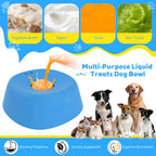 Pet Slow Feeder Non-Slip Spherical Dog Licking Bowl Anti-Choking Dog Bowl Lick Toy For Liquid Treats Bone Broth Yogurt